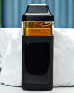 2000mg Do-Si-Dos Nuke All-in-One vape with OGKB Cookies and Face Off OG BX1 lineage, cookie dough, mint, gas, pine, and sedating effects